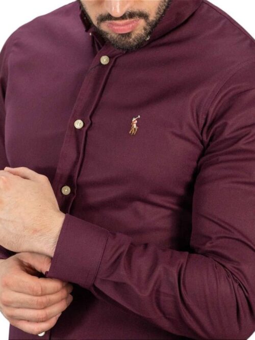Camisa Hombre Rain Vinotinto - Golden Wear Colombia