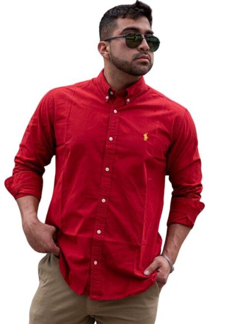 Camisa Hombre Roja - Golden Wear Colombia