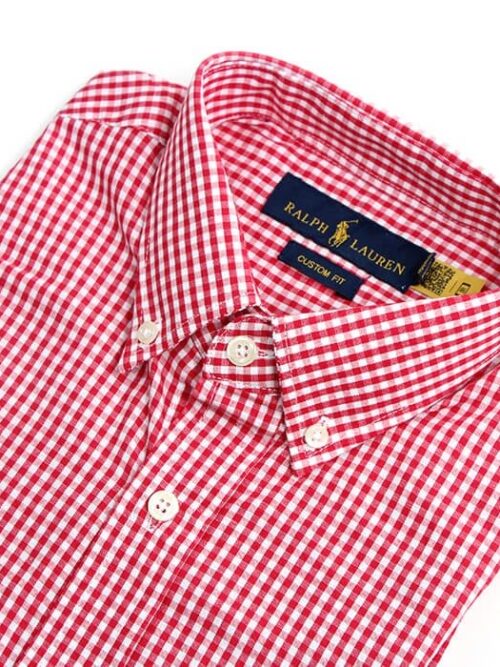 Camisa Hombre Roja A Cuadros - Golden Wear Colombia
