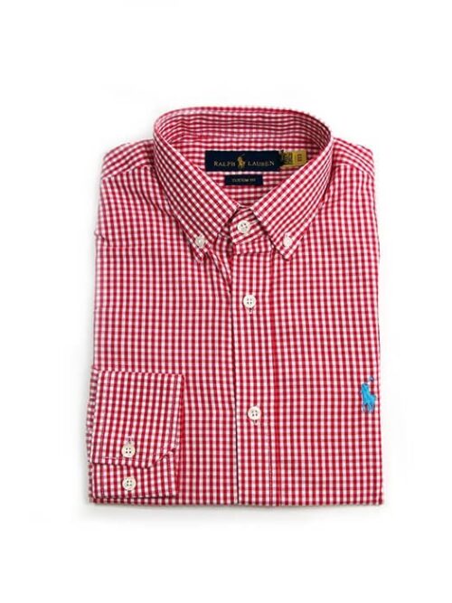 Camisa Hombre Roja A Cuadros - Golden Wear Colombia