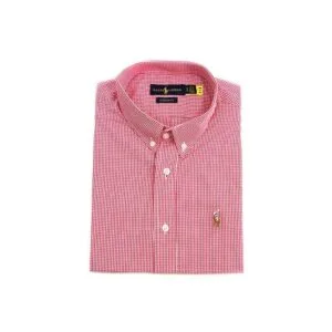 Camisa Hombre Roja A Cuadros Manga Corta - Golden Wear Colombia