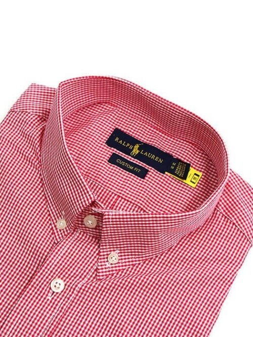 Camisa Hombre Roja A Cuadros Manga Corta - Golden Wear Colombia