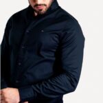 Camisa Hombre Tommy Azul Oscura