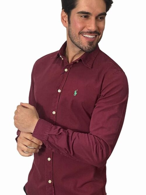 Camisa Hombre Vinotinto - Golden Wear Colombia