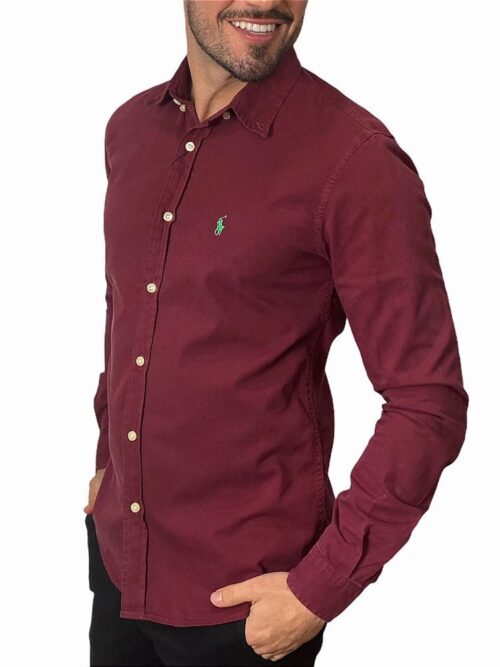 Camisa Hombre Vinotinto - Golden Wear Colombia