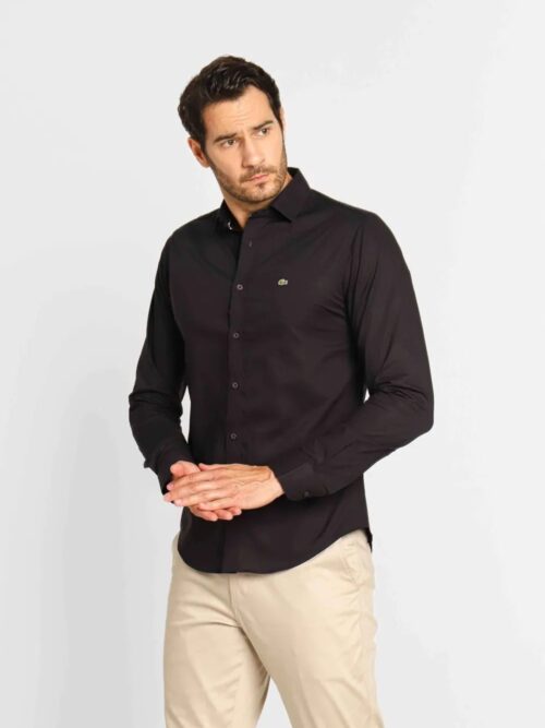 Camisa Lacoste Negra - Golden Wear Colombia