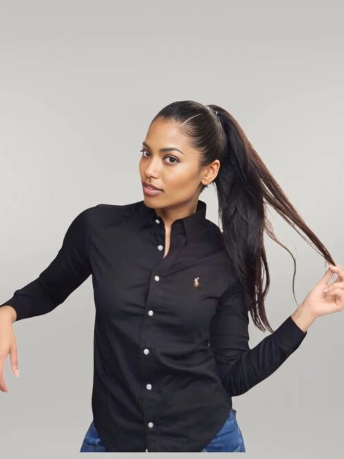 Camisa Mujer Rain Negra - Golden Wear Colombia