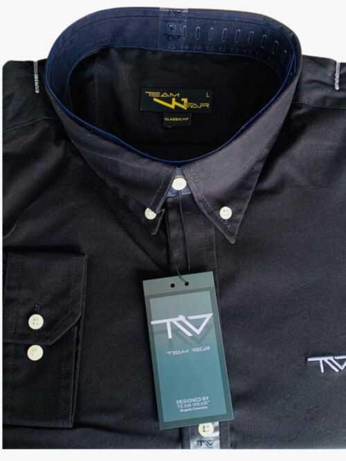 Camisa Negra Team Wear - Golden Wear Colombia