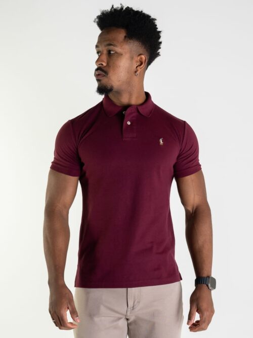 Tipo polo Vinotinto Rain Polo Ralph Lauren Algodon Pique