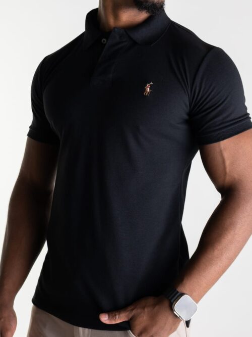 Tipo polo Negra Rain Polo Ralph Lauren Algodon Pique