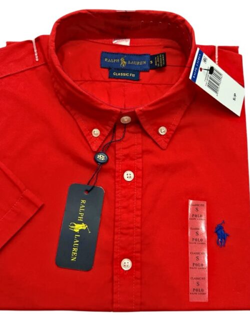 Camisa Roja Manga Corta - Golden Wear Colombia