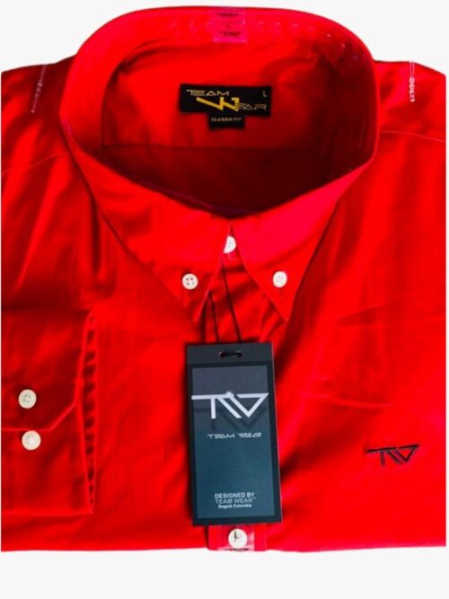 Camisa Roja Team Wear - Golden Wear Colombia