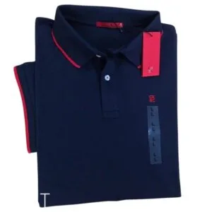 Camiseta CH Pique Hombre Azul Oscuro - Golden Wear Colombia