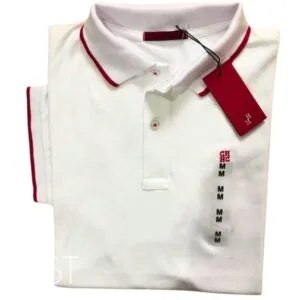 Camiseta Polo CH Pique Hombre Blanca - Golden Wear Colombia