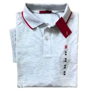 Camiseta Polo CH Pique Hombre Gris - Golden Wear Colombia