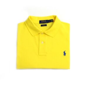 Camiseta Polo Pique Hombre Amarilla - Golden Wear Colombia