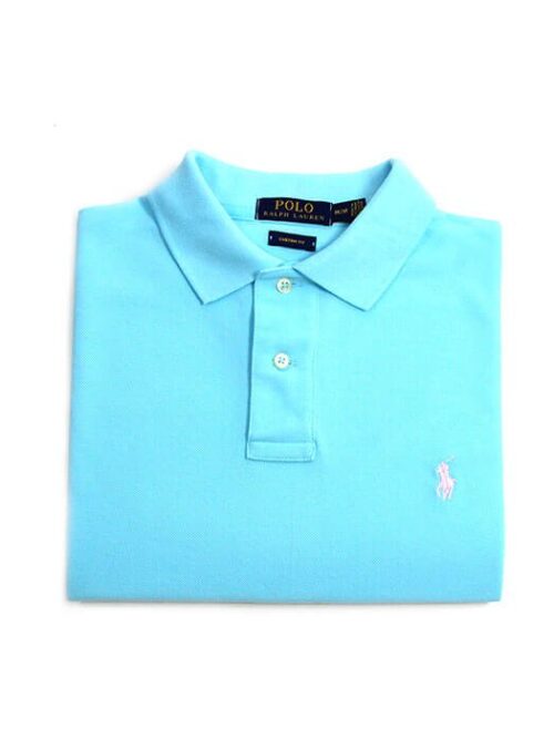 Camiseta Polo Pique Hombre Azul Cielo - Golden Wear Colombia