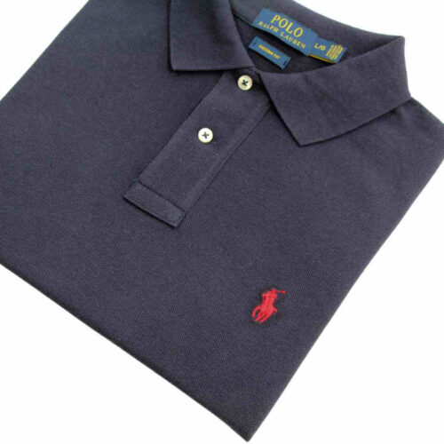 Camiseta Polo Pique Hombre Azul Oscuro - Golden Wear Colombia