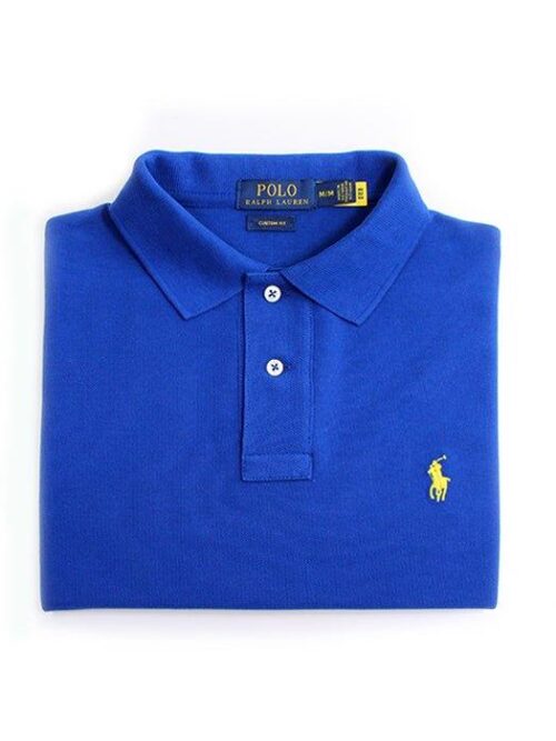 Camiseta Polo Pique Hombre Azul Rey - Golden Wear Colombia