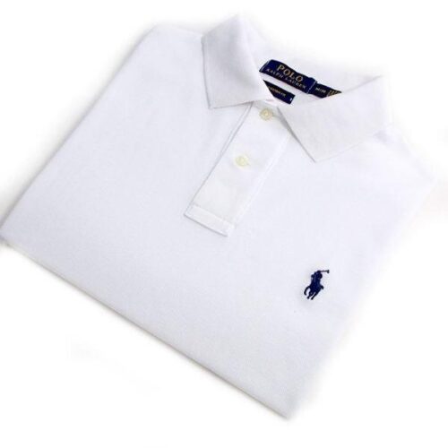 Camiseta Polo Pique Hombre Blanca - Golden Wear Colombia
