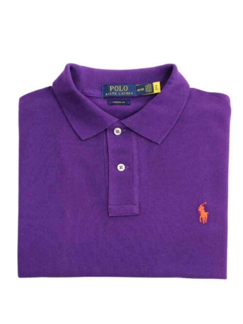 Camiseta Polo Pique Hombre Morada - Golden Wear Colombia