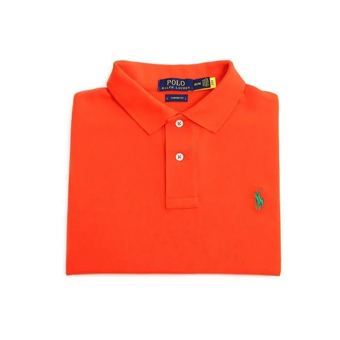 Camiseta Polo Pique Hombre Naranja - Golden Wear Colombia