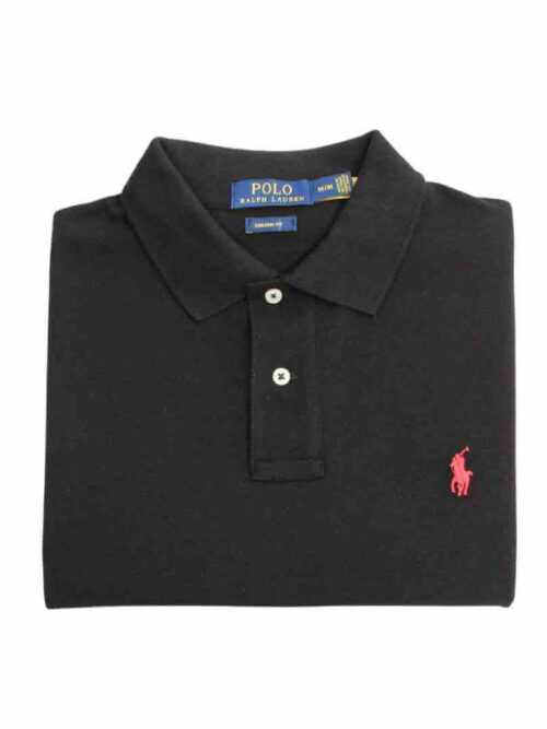 Camiseta Polo Pique Hombre Negra - Golden Wear Colombia