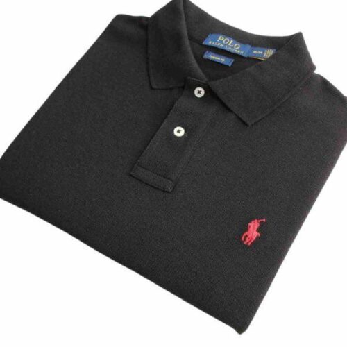 Camiseta Polo Pique Hombre Negra - Golden Wear Colombia