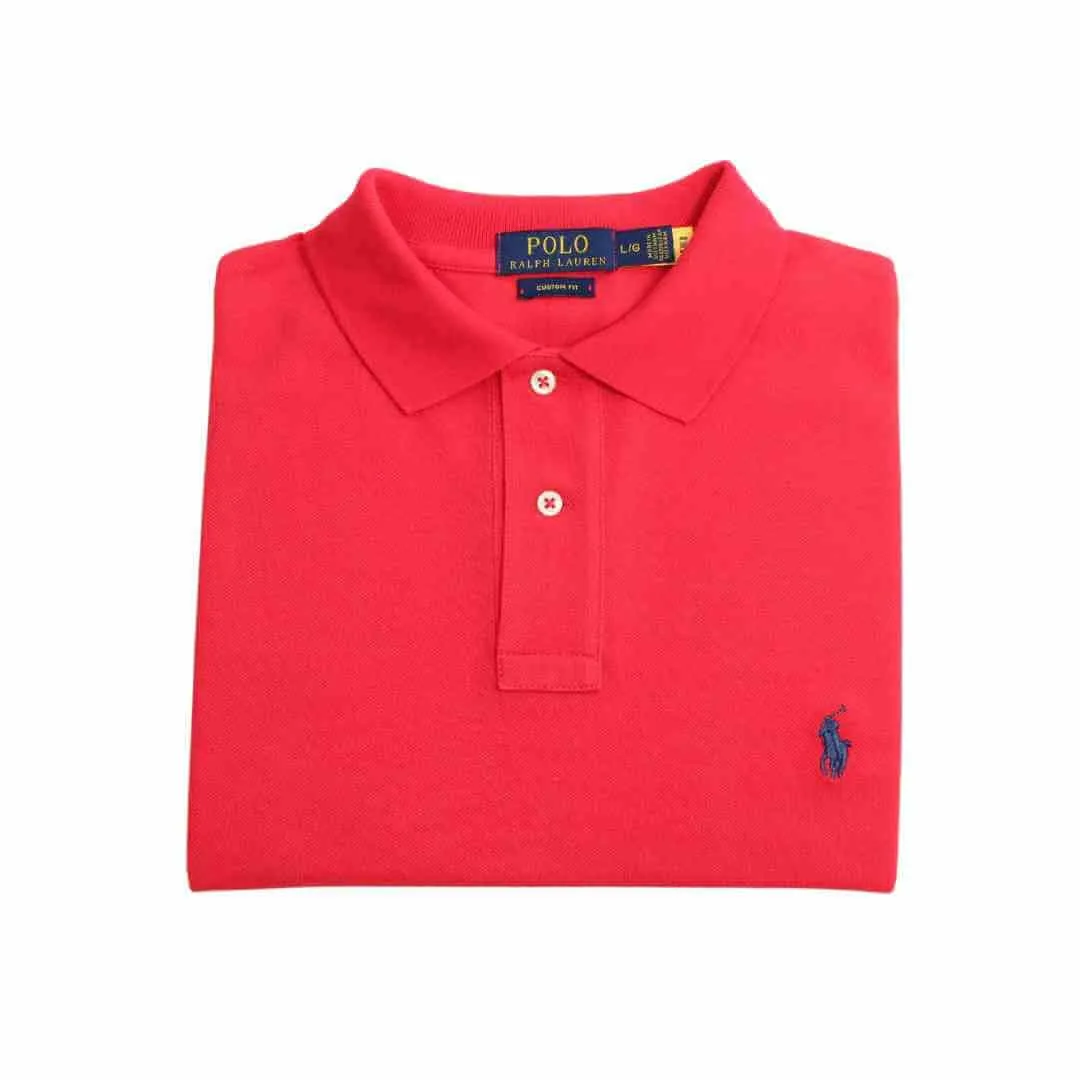 Camiseta Polo Pique Hombre Roja - Golden Wear Colombia