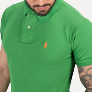 Camiseta Polo Pique Hombre Verde Brasil - Golden Wear Colombia