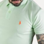 Camiseta Polo Pique Hombre Verde Menta