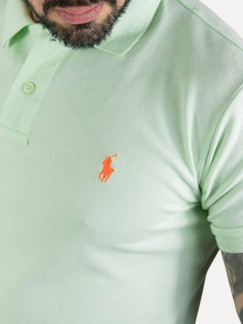 Camiseta Polo Pique Hombre Verde Menta - Golden Wear Colombia
