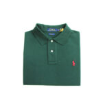Camiseta Polo Pique Hombre Verde Militar