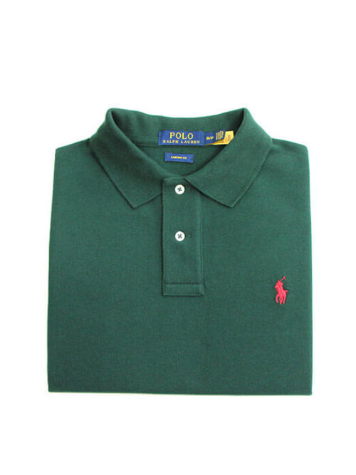 Camiseta Polo Pique Hombre Verde Militar - Golden Wear Colombia