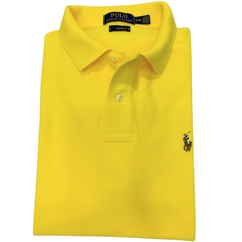 Camiseta Polo Rain Pique Hombre Amarilla