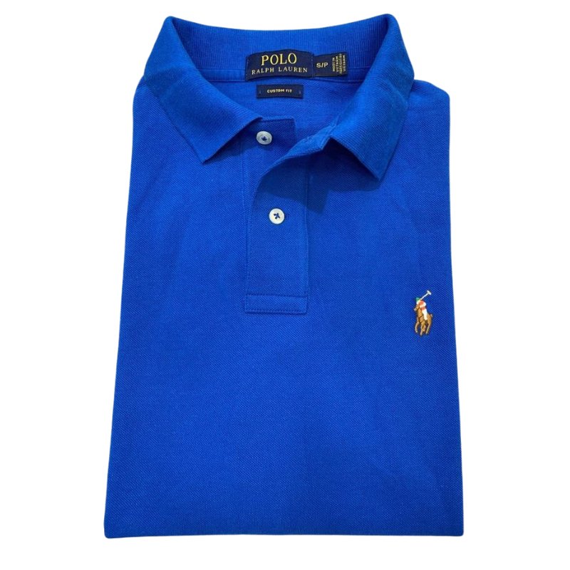 Camiseta Polo Rain Pique Hombre Azul Rey