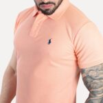 Camiseta Polo Rain Pique Hombre Coral