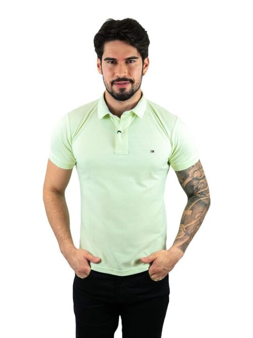 Camiseta Tommy Pique Hombre menta - Golden Wear Colombia