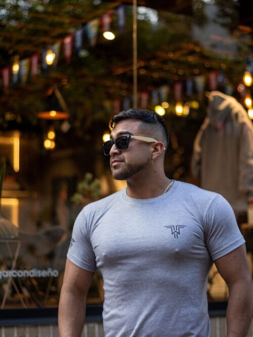Gris Cuello Redondo Team Wear - Golden Wear Colombia