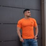 Sueter Hombre Naranja Cuello Redondo Team Wear