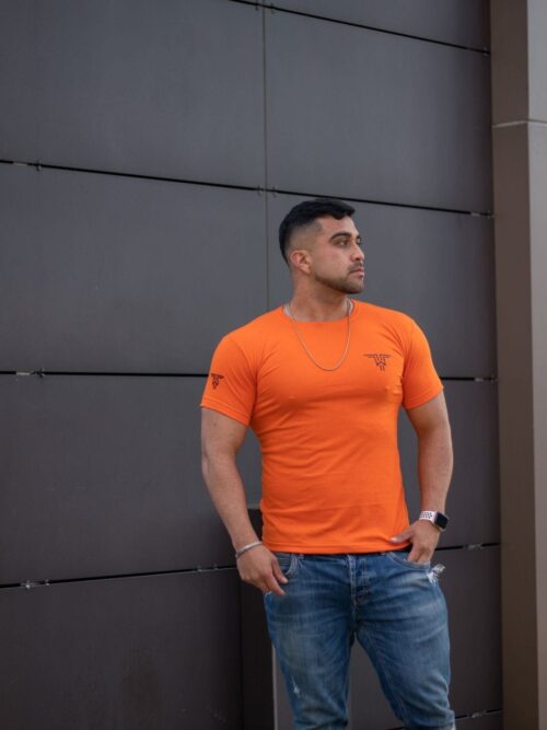 Naranja Cuello Redondo Team Wear - Golden Wear Colombia