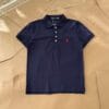 Camiseta Polo Pique Mujer Azul Oscuro