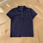Camiseta Polo Pique Mujer Azul Oscuro