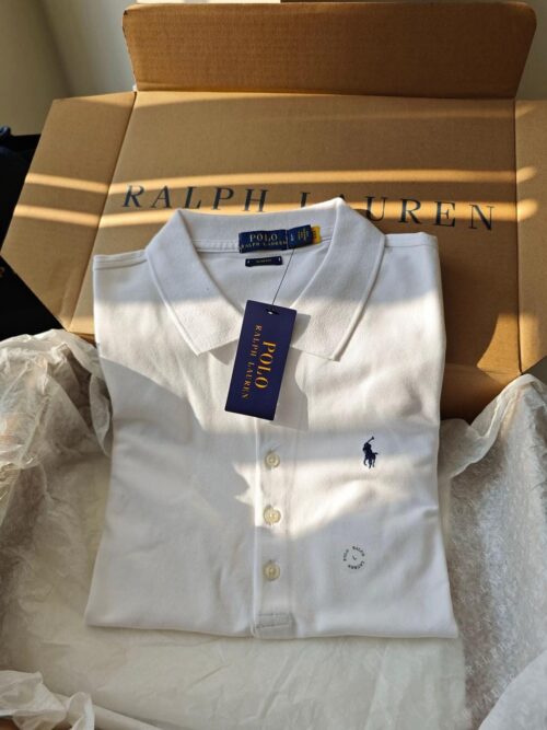 Camiseta Polo Pique Mujer Blanca