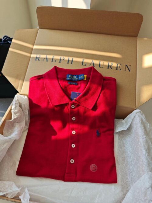 Camiseta Polo Pique Mujer Roja
