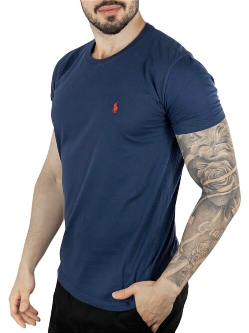 Sueter Hombre Azul Oscuro Cuello Redondo - Golden Wear Colombia