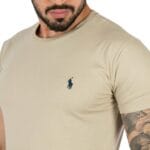 Sueter Hombre Beige Cuello Redondo