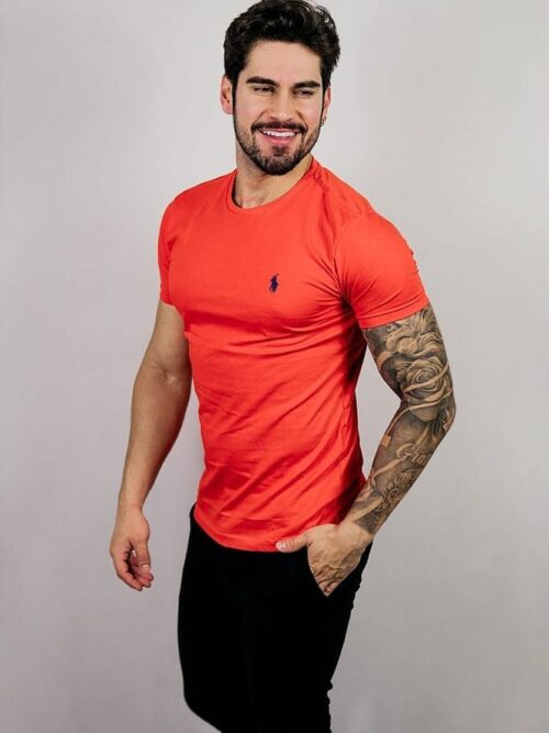 Sueter Hombre Naranja Cuello Redondo - Golden Wear Colombia
