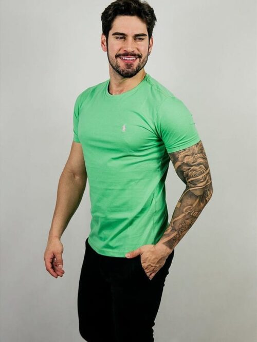 Sueter Hombre Verde Lima Cuello Redondo - Golden Wear Colombia