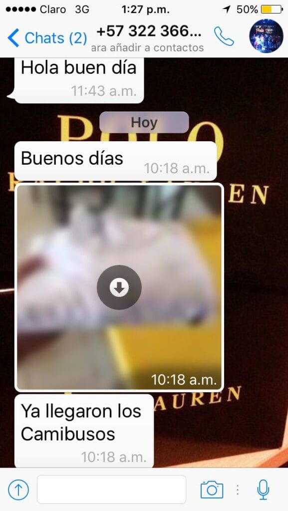 whatsapp testimonio golden wear colombia